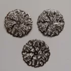 Fém díszítőelem, kerek 4,5cm