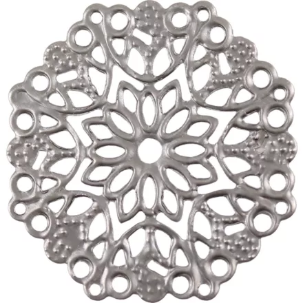 Fém díszítőelem, kerek 2,3cm