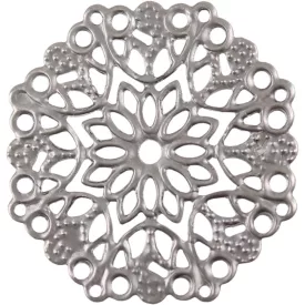 Fém díszítőelem, kerek 2,9 cm 2db/cs.