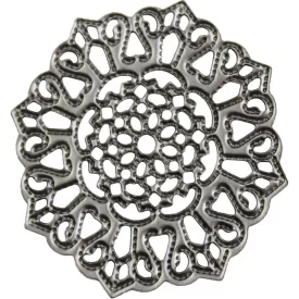 Fém díszítőelem, kerek 3,3cm