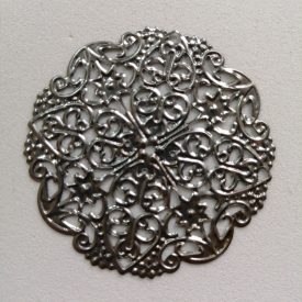 Fém díszítőelem, kerek 5cm Fém díszítőelem, kerek 5cm