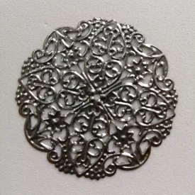 Fém díszítőelem, kerek 5cm