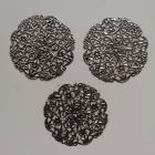 Fém díszítőelem, kerek 5cm