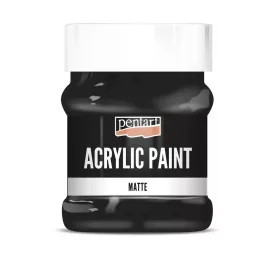 Matt akrilfesték - FEKETE 230ml | Pentart