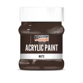 Matt akrilfesték - SÖTÉTBARNA 230ml | Pentart