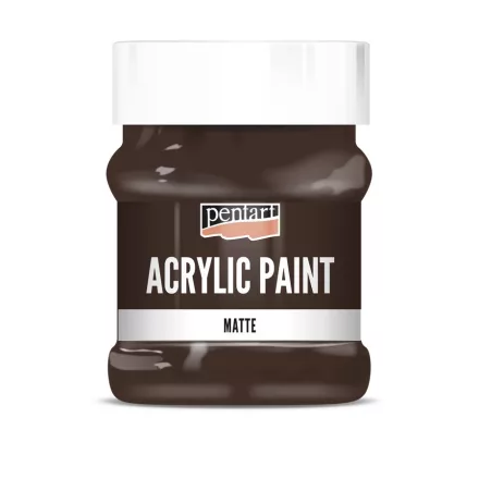 Matt akrilfesték - SÖTÉTBARNA 230ml | Pentart