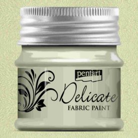 Delicate textilfesték 50ml - fehérarany | Pentart  Delicate textilfesték 50ml - fehérarany | Pentart