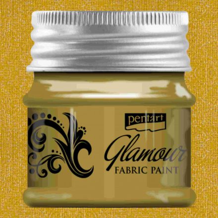 Glamour Textilfesték arany 50ml | Pentart 