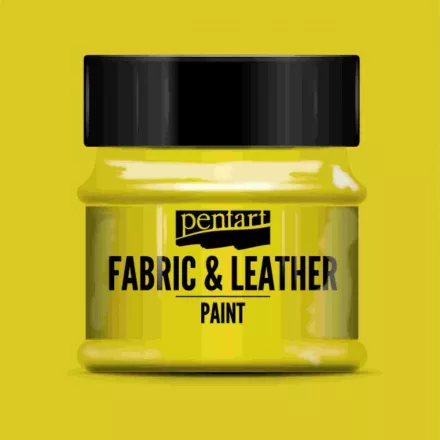 Textil és bőrfesték - sárga 50ml | Pentart 