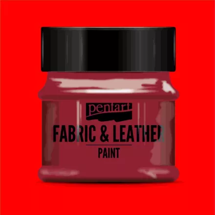 Textil és bőrfesték - piros 50ml | Pentart 