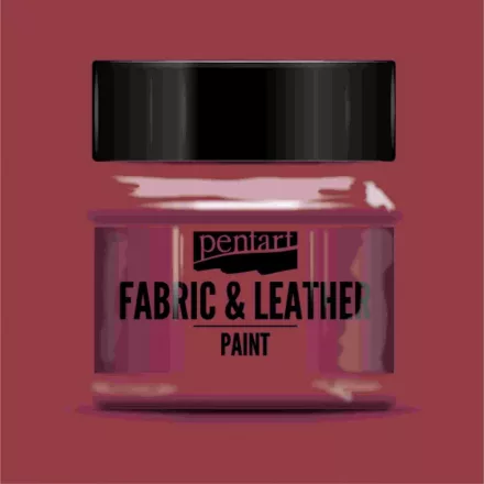 Textil és bőrfesték - bordó 50ml | Pentart 