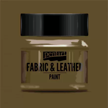 Textil és bőrfesték - sötétbarna 50ml | Pentart 