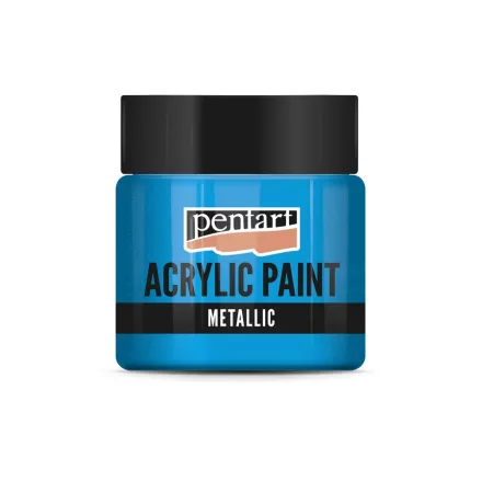 Metál akrilfesték CSILLOGÓ KÉK  50ml | Pentart