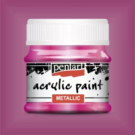 Metál akrilfesték MAGENTA  50ml | Pentart