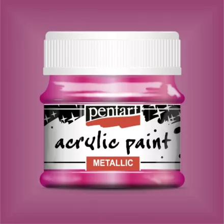 Metál akrilfesték MAGENTA  50ml | Pentart