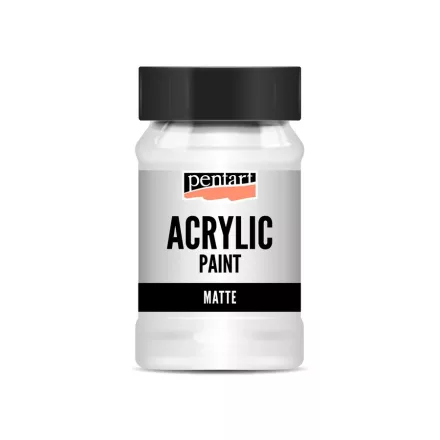Matt akrilfesték - TITÁNFEHÉR 100ml | Pentart
