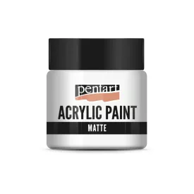 Matt akrilfesték - TITÁNFEHÉR 50ml | Pentart