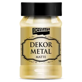 Dekor Metál matt festék  ARANY 100ml | Pentart