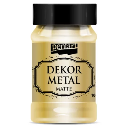 Dekor Metál matt festék  ARANY 100ml | Pentart