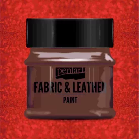 Textil és bőrfesték - csillogó piros 50ml | Pentart 