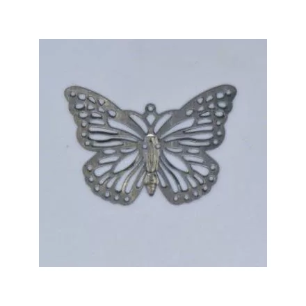 Fém díszítőelem - pillangó 2cm x 3cm