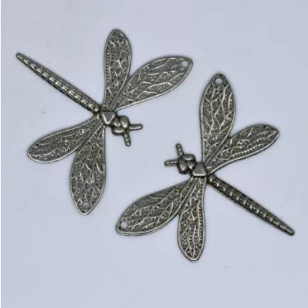 Fém díszítőelem - szitakötő 2,7cm x 3,6cm