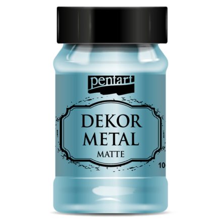 Dekor Metál matt festék  TÜRKIZ 100ml | Pentart