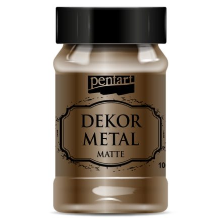Dekor Metál matt festék  CSOKOLÁDÉ 100ml | Pentart