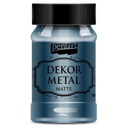 Dekor Metál matt festék  OXFORD KÉK 100ml | Pentart