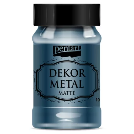 Dekor Metál matt festék  OXFORD KÉK 100ml | Pentart