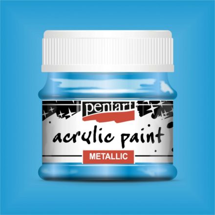 Metál akrilfesték KÉK  50ml | Pentart