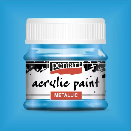 Metál akrilfesték KÉK  50ml | Pentart