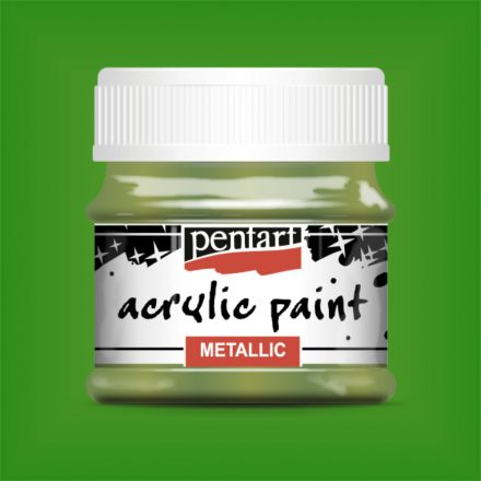 Metál akrilfesték ZÖLD  50ml | Pentart