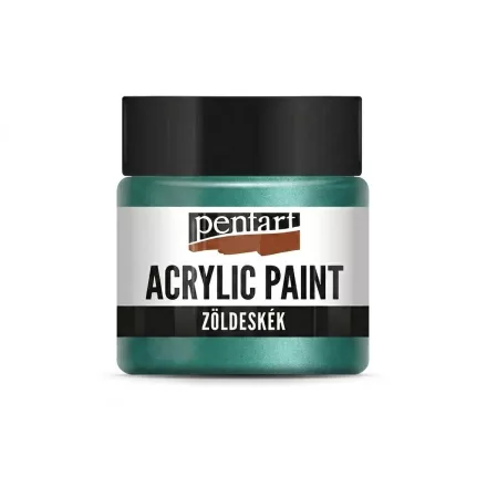 Metál akrilfesték ZÖLDESKÉK  50ml | Pentart