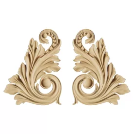   Hőre lágyuló fa ciráda  8cm x 6cm x 0,8cm 2 darabos csomag