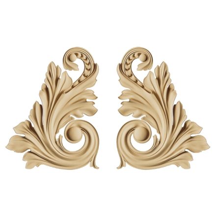 Hőre lágyuló fa ciráda  8cm x 6cm x 0,8cm 2 darabos csomag