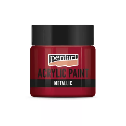 Metál akrilfesték BORDÓ  50ml | Pentart
