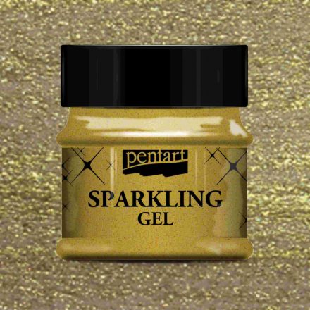 Csillogó Gél / Sparkling Gel 50ml átlátszó arany | Pentart 