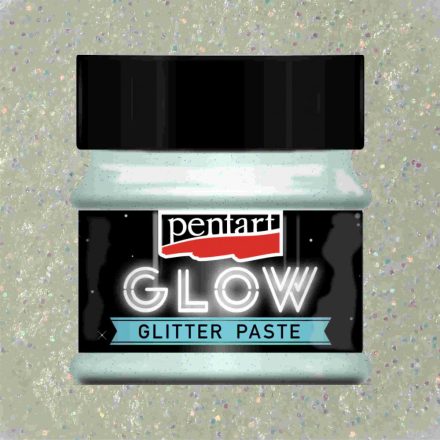 Glow Glitterpaszta 50ml ezüst kéken világító