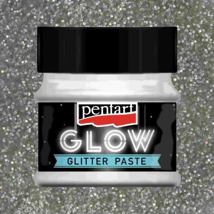 Glow Glitterpaszta 50ml szivárvány zölden világító