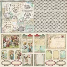 Stamperia scrapbook papír készlet - Alice 20cm x 20cm