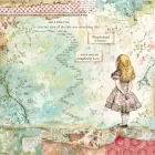 Stamperia scrapbook papír készlet - Alice 20cm x 20cm