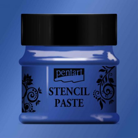 Stencil paszta 50ml gyöngyház ultramarin Pentart