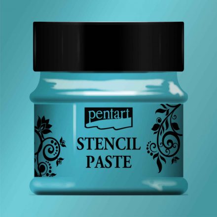 Stencil paszta 50ml gyöngyház türkiz Pentart