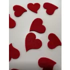 Filcfigura - Szív mini (piros vegyes) 16 db/cs.