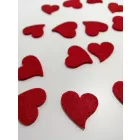 Filcfigura - Szív mini (piros vegyes) 16 db/cs.