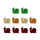 Filcfigura - Csiga vegyes színben mini | 10 darabos csomag