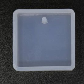 Szilikon öntőforma átlátszó négyzet 3cm x 3cm x 0,8cm Szilikon öntőforma átlátszó négyzet 3cm x 3cm x 0,8cm