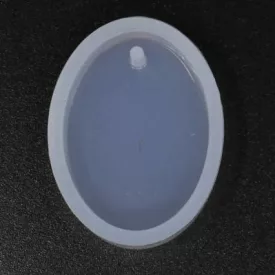   Szilikon öntőforma átlátszó ovális 2,2cm x 2,9 cm x 0,8cm