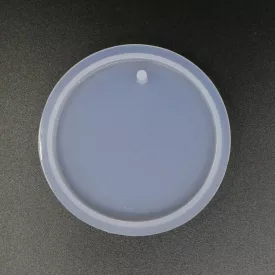 Szilikon öntőforma átlátszó kör 3cm x 1,2cm